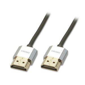 Lindy CROMO Slim High Speed HDMI Cable with Ethernet, 1m-0