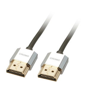 Lindy CROMO Slim High Speed HDMI Cable with Ethernet, 0.5m-0