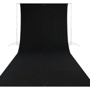 Westcott Wrinkle-Resistant Backdrop - Rich Black 2,7 x 6 m-0