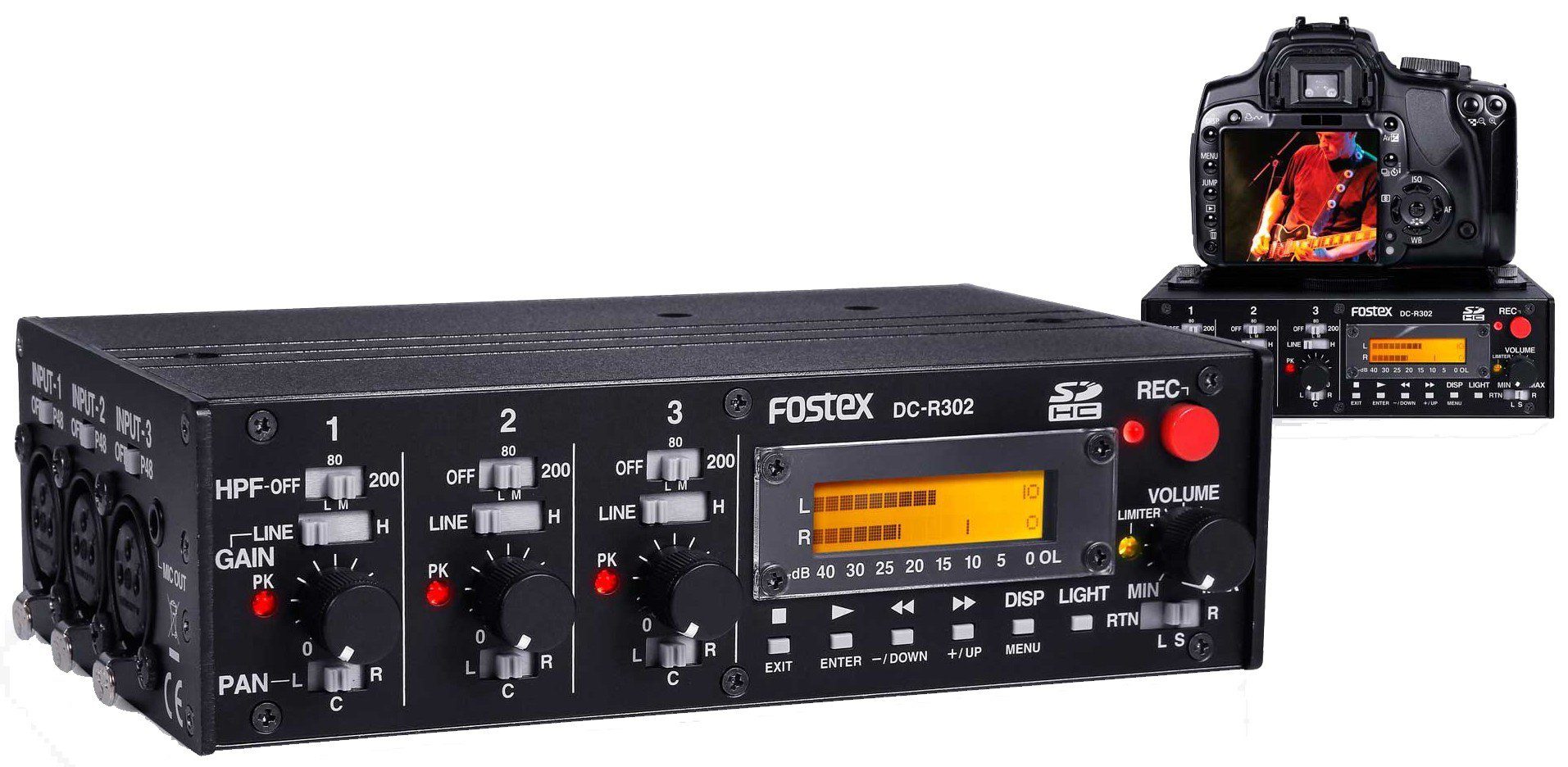 Fostex DC-R302 MIXER AND RECORDER