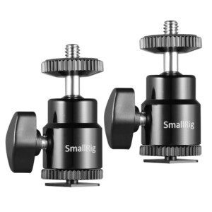 SmallRig 1/4" Camera Hot shoe Mount with Additional 1/4" Screw (2pcs Pack)2059-0