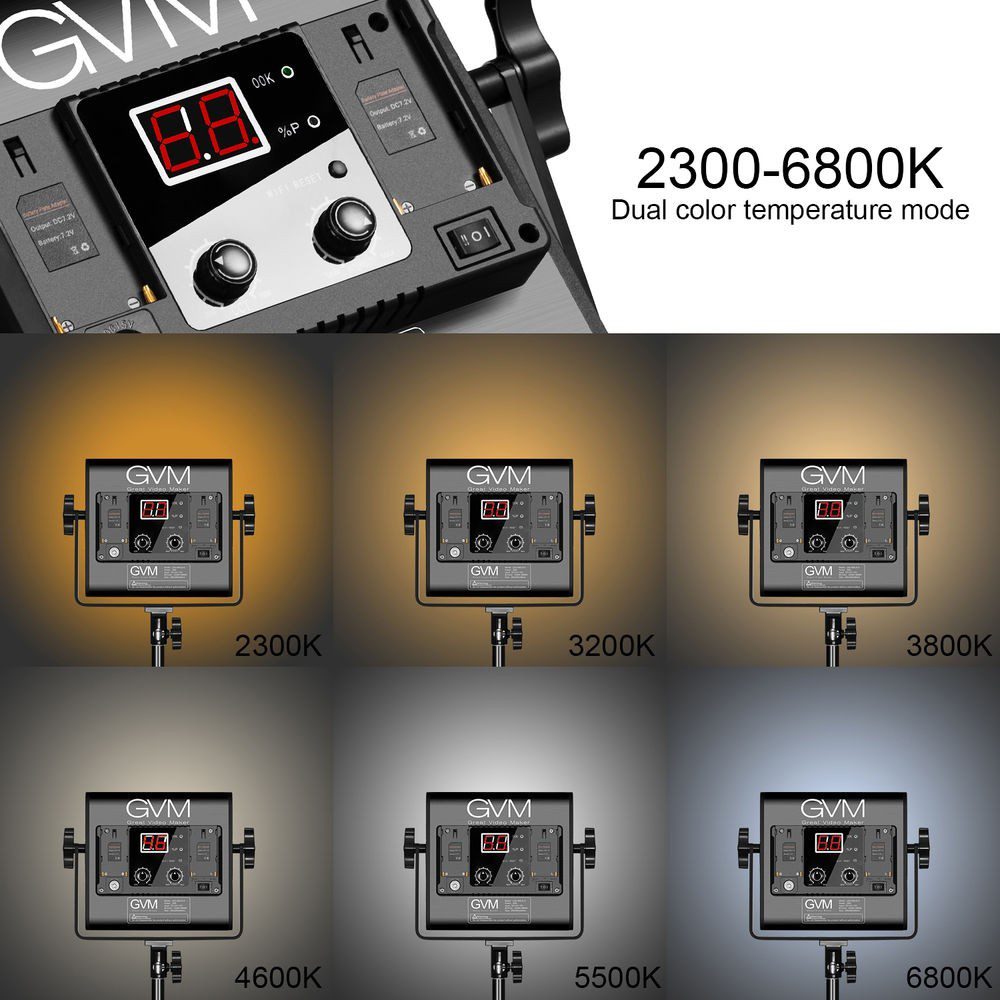 GVM 560AS Bi-Color LED 3-Panel Kit