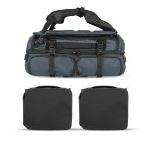 Wandrd Hexad Access Duffel Backpack Blue Pro Bundle-0