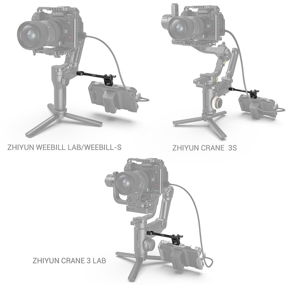SmallRig Adjustable Monitor Mount for Selected DJI & Zhiyun & Moza Handheld Gimbal Stabilizers 2889
