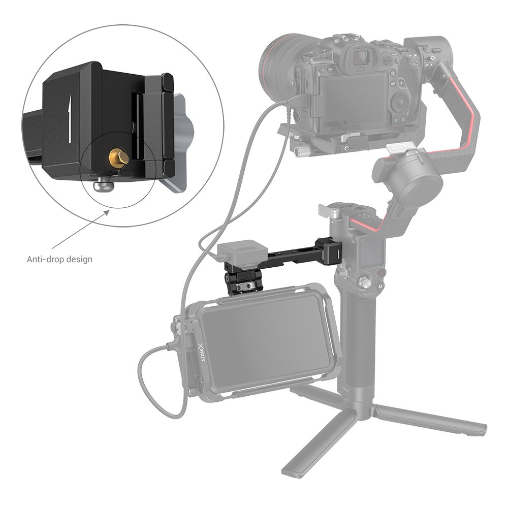 SmallRig Monitor Support with NATO Clamp for DJI RS 2 / RSC 2 / RS 3 / RS 3 Pro / RS 3 min Stabilizers 3026B