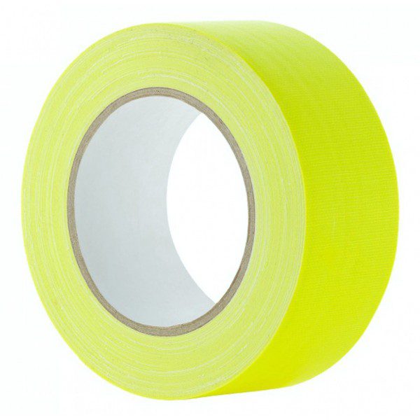 Gaffer Tape 50mm x 25m Yellow Fluo