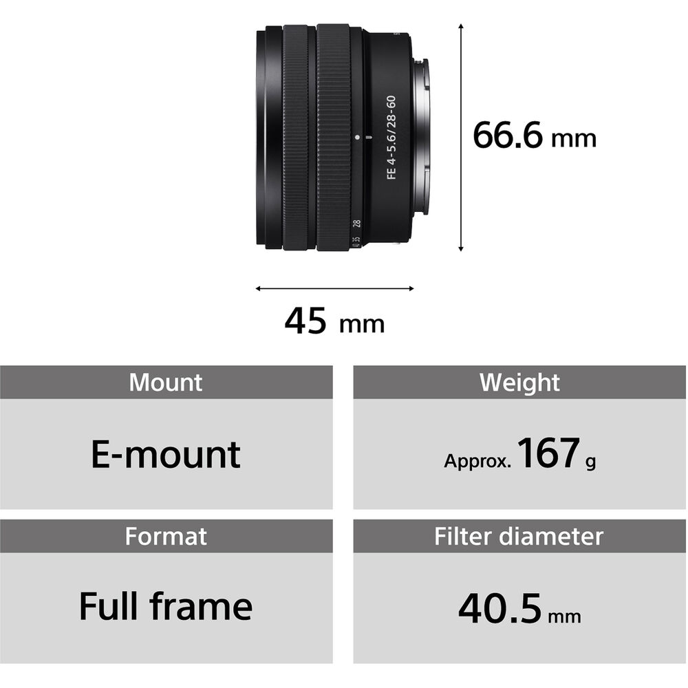 Sony FE 28-60mm F4-5.6