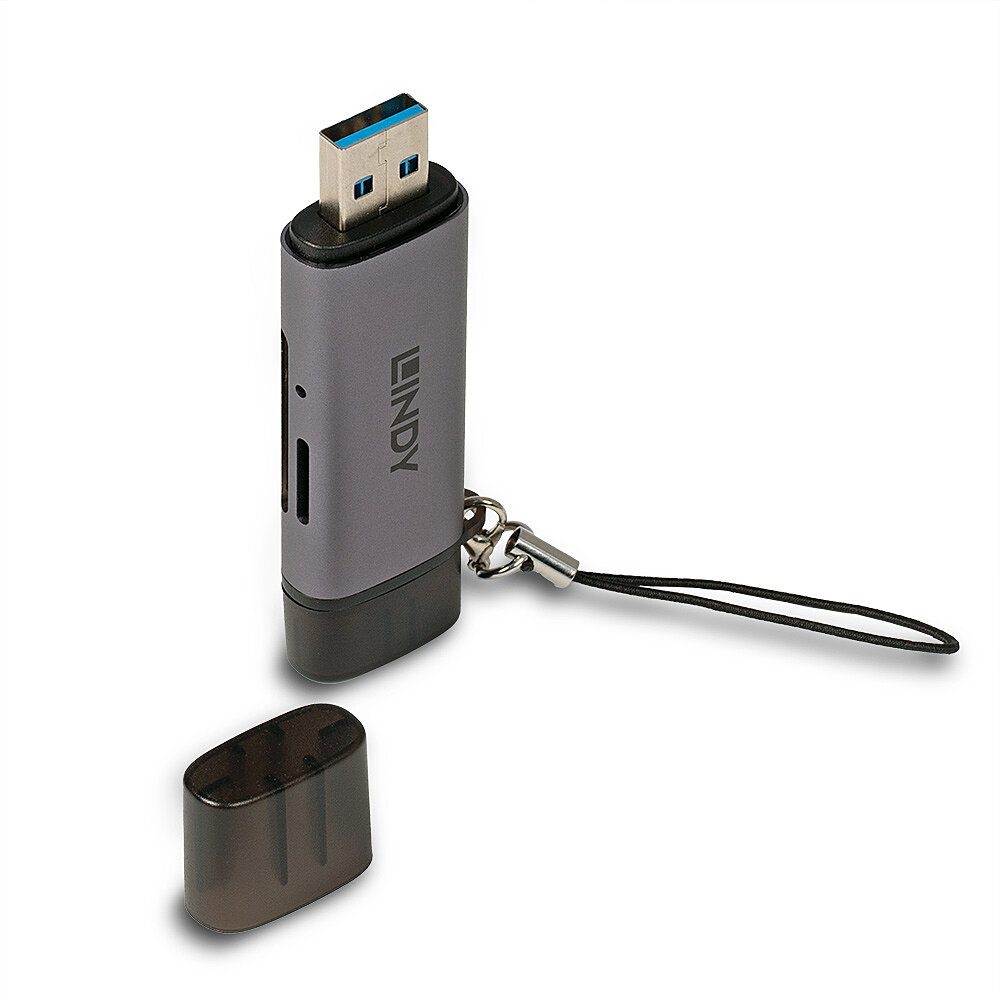 Lindy Lecteur de carte SD / MicroSD USB 3.2 Type C & A