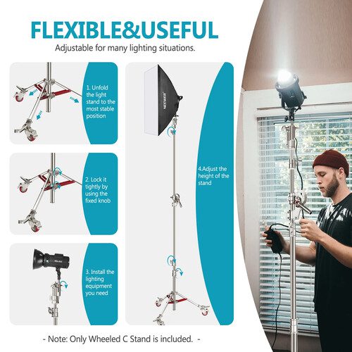 Neewer 66 Dolly C-TYPE STAND WITH BOOM ARM