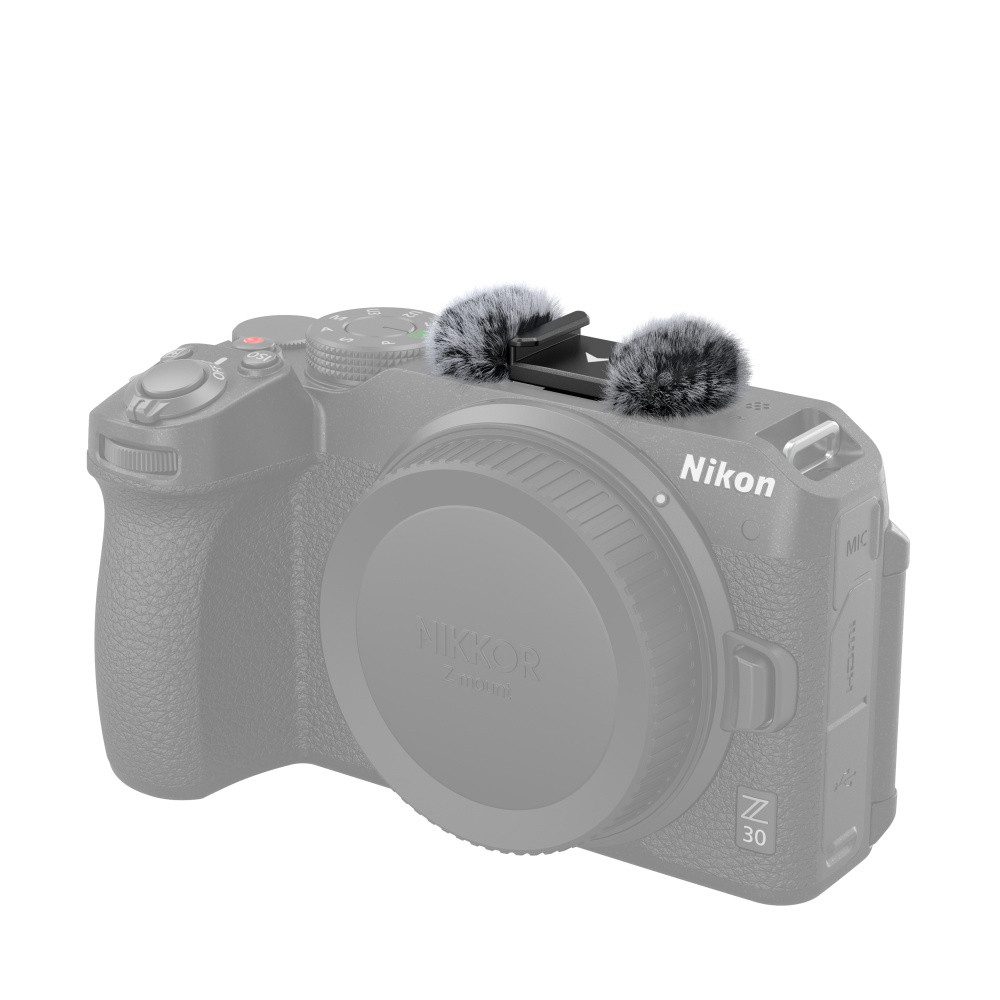 SmallRig Furry Windscreen with Cold Shoe Adapter for Nikon Z 30 3859
