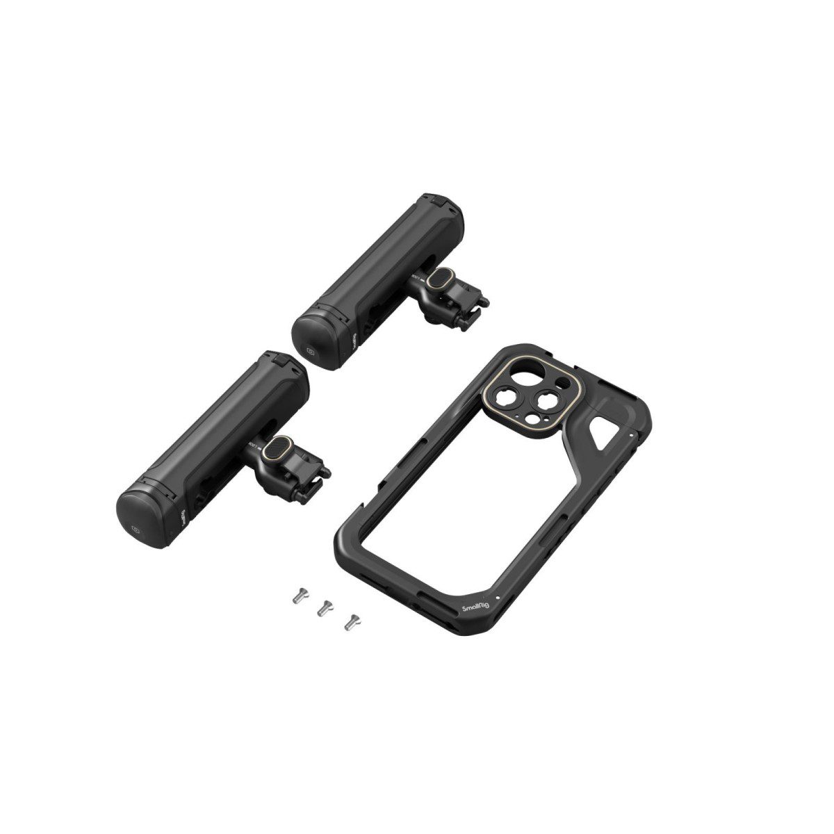 SMALLRIG Dual Handy Käfig Set für iPhone 15 Pro, mobiles Video Rig Käfig-Set  aus Aluminiumlegierung mit kabellosem Schnellverschluss, Zwei Griffen für  Videoaufzeichnung//Vlog – 4397: : Elektronik & Foto