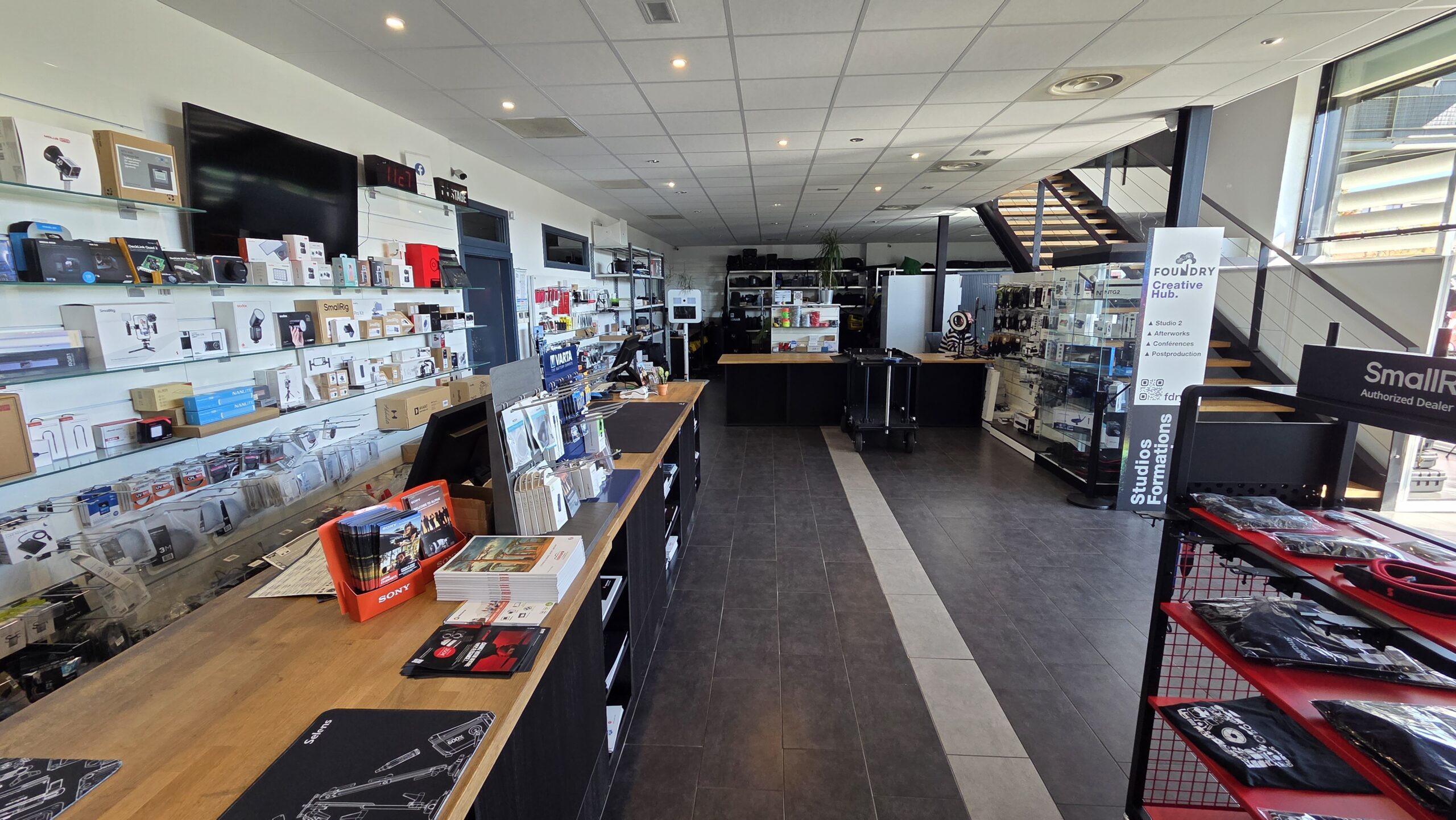 Inside the Digistore showroom in Strasbourg
