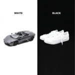 Orangemonkie Fonds F3BD pour Foldio3 Blanc/Noir