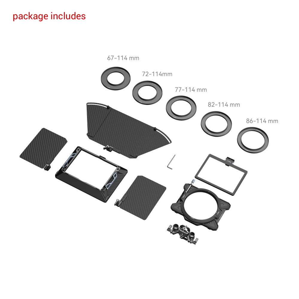 SmallRig Multifunctional Modular Matte Box (Φ114mm) Basic Kit 3641 1 SmallRig Multifunctional Modular Matte Box (Φ114mm) Basic Kit 3641 - Image 1