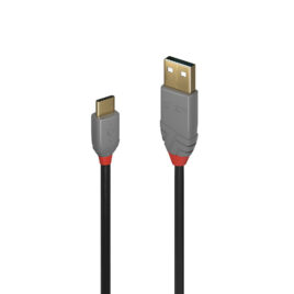 Lindy Câble USB 2.0 Type A vers C, Anthra Line, 2m