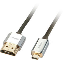 Lindy Câble HDMI 2 m HDMI Type A (Standard) HDMI Type D (Micro) Noir