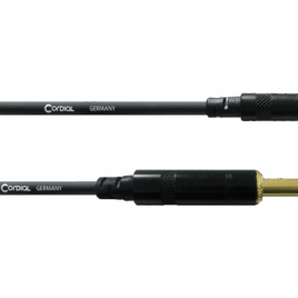 Cordial Mini-Jack / Jack - Câble stéréo fiches REAN 3,5 mm / 6,35 mm - plaqué or - 1,5 m