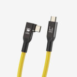 COBRA UNION ANGLED CABLE USB-C / USB-C 90° 5M 10GBITS YELLOW - Image 3