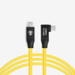 COBRA UNION ANGLED CABLE USB-C / USB-C 90° 5M 10GBITS YELLOW - Image 4