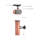SmallRig Arca Compatible Wooden Side Handle HSN2399 - Image 4