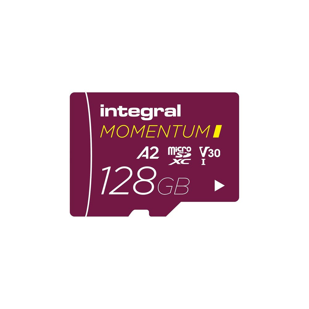 INTEGRAL MICRO SD MOMENTUM I 128GB V30 A2 210/180 1 INTEGRAL MICRO SD MOMENTUM I 128GB V30 A2 210/180 - Image 1
