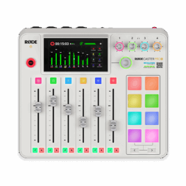 RODE CasterPro II White Workstation Podcast