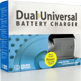Delkin Devices Dual Battery Charger Canon LP-E6
