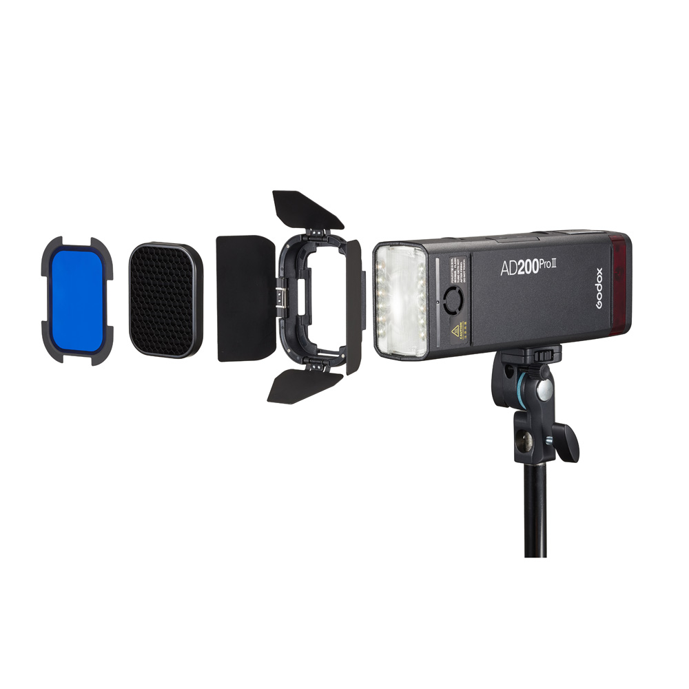 Godox Barndoor Kit For AD200ProII Speedlite Flash head Godox Barndoor Kit For AD200ProII Speedlite Flash head