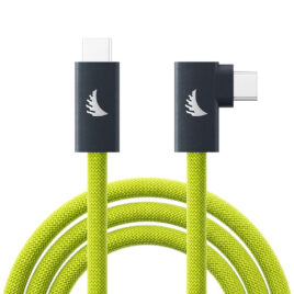 Angelbird USB-C 3.2 Solid Flex Tether Cable Right-Angle Lime 4,5 m / 14.8 ft